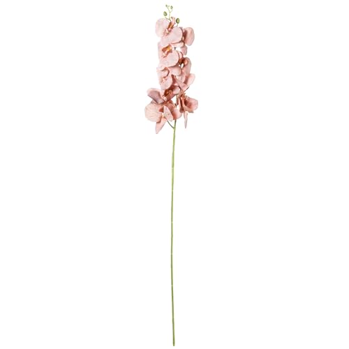 Orchidée en polyester violet DRW lot de 6 branches sans entretien 100 cm