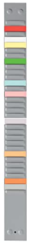 Nobo 1900393 Kartentafel-Zubehör Kartenträger für Stecksystem, Index 2, 1 Stück, grau