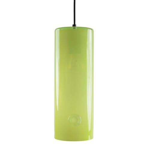 Suspension en verre jaune fluo E27 pour illuminer un coin sombre avec un plafonnier coloré