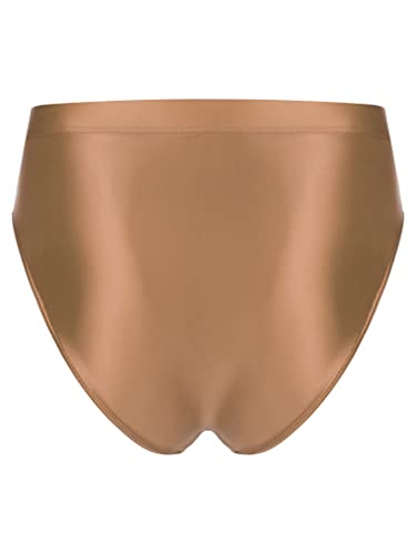 Lejafay Men's Oil Shiny Briefs Panties Sexy Low Rise Stretchy Bikini Thong Underwear Swim Trunks2