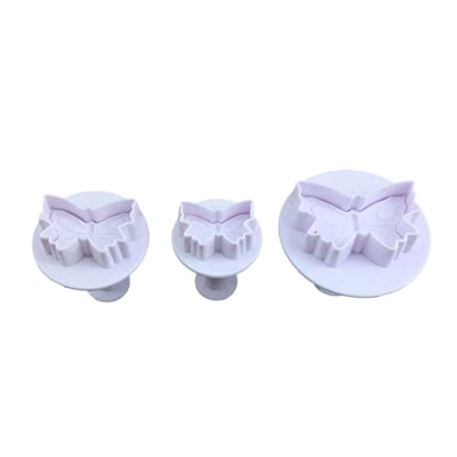 LAMDNL Lot de 3 emporte-pièces en forme de papillon pour décoration de gâteaux