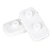 Equestrian Jump Cup Holder Safety Lock Adapter for Horse Competition Obstacles, Automatic Release Function, Plastic Material, White