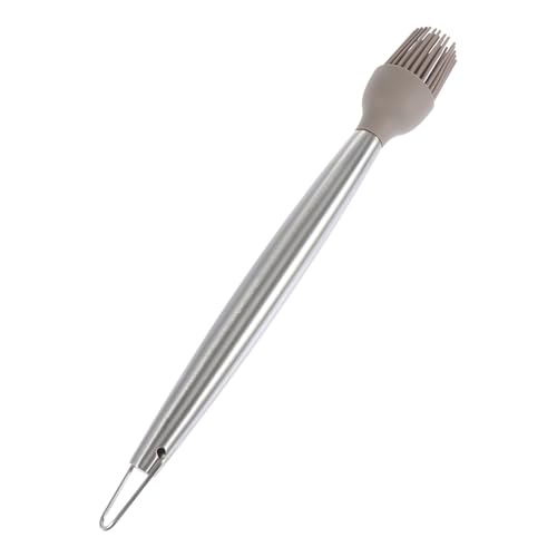 ibasenice 2 Piezas Cepillo De Aceite Para Hilván Parrilla Silicio Herramienta De Barbacoa Cepillo De Restaurante Brocha De Pastelería Herramienta De Cepillo De Barbacoa Gel De Sílice Silver