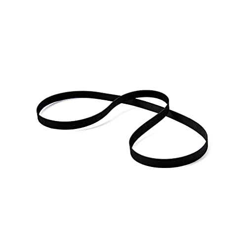 Alnicov Schallplattengürtel aus Gummi, kompatibel mit Plattenspielern, Ersatzriemen für Phonographen, 49 cm, Schwarz