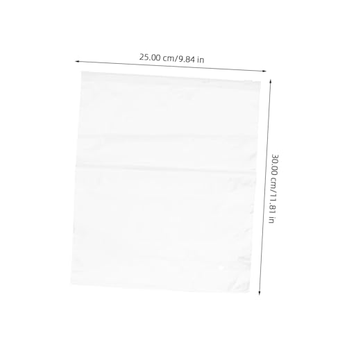 Housoutil 50Pcs Transparent Thicken Zipper Clothes Storage Bags Pe Material Garment Wrappers for Travel and Dustproof Organizers for Shirts Underwear Toiletries2