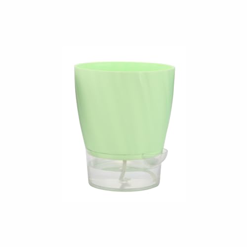 Image of INKULTURE Self Watering Flower Pots for Plants, Home Indoor & Outdoor Planters, Terrace, Garden Etc | Pack of 03 | Multicolor | Plastic | 07 inch X 6.5 inch