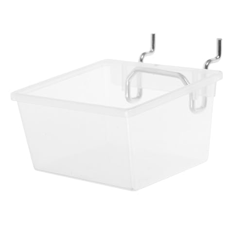 Sewroro Pegboard Storage Container with Hooks Hardware Parts Bins for Workshop and Craft Room