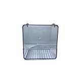 ANIMALPLAST Draußen Vogelbadehaus, Vogeltränke für Käfig, Vogel Badewanne mit Haken Hängende (Kristall)