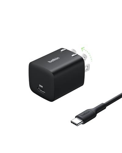 Belkin USB C Charger Block 25W - USB C Cable Included – PD3.0...