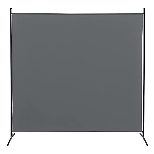 [en.casa] Raumteiler Tarazona 176x175cm Trennwand Paravent Sichtschutz Spanische Wand Dunkelgrau