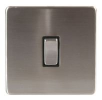 Pro Elec BC1801 1-Gang Light Switch, Brushed Chrome - Image 3