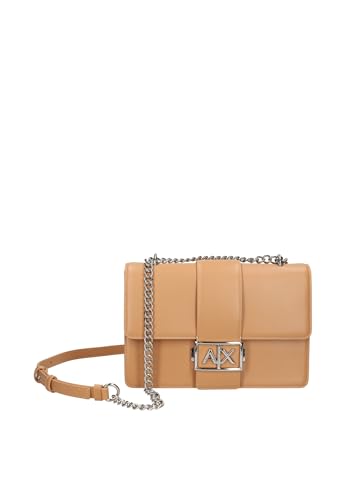 Armani Exchange Jodie, Sustainable, Chain strap, Bandoulière FEMME, CAMEL ROSE, One size -