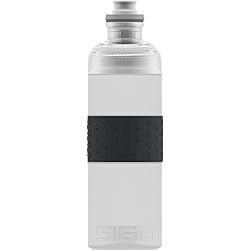 SIGG HERO Transparent Botella cantimplora (0.6 L), botella hermética sin sustancias nocivas, botella deportiva y ligera de polipropileno