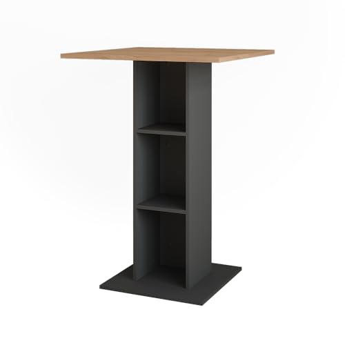 Vicco Bartisch Repose, Goldkraft Eiche/Anthrazit, 75 x 75 cm