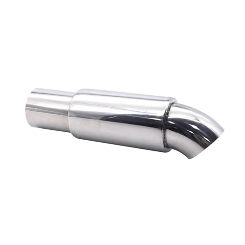 Escape Salida Doble Curva De Escape Variable De 51 Mm Silenciador Tubo De Escape De Acero Inoxidable Plateado Para Accesorios De Coche Sonido Turbo Universal