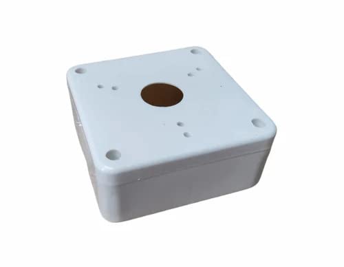 SECURE FIRE PVC Square Junction Box for CCTV Camera Mounting 4X4,White.pack of 8
