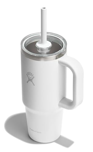Hydro Flask 24 Oz Travel Tumbler with Handle, Clear Lid...