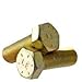 5/8-18 x 1 Hex Head Cap Screws, Alloy Steel Grade 8, Zinc Yellow Plating (Quantity: 25 pcs) - Fine Thread UNF, Fully Threaded, Length: 1 Inch, Thread Size: 5/8 Inch