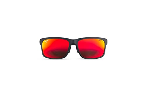Image of Maui Jim Men's and Women's Pokowai Arch Polarized Rectangular Sunglasses