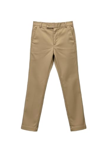 Image of A.T.U.N. (ALL THINGS UBER NICE) Boys Regular Fit Formal Chinos | Smart School & Occasion Wear Bottoms | Smooth, Comfortable & Tailored Look Pants