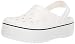 Crocs Girls' Crocband Platform Clog, White/White, 3 M US Big Kid