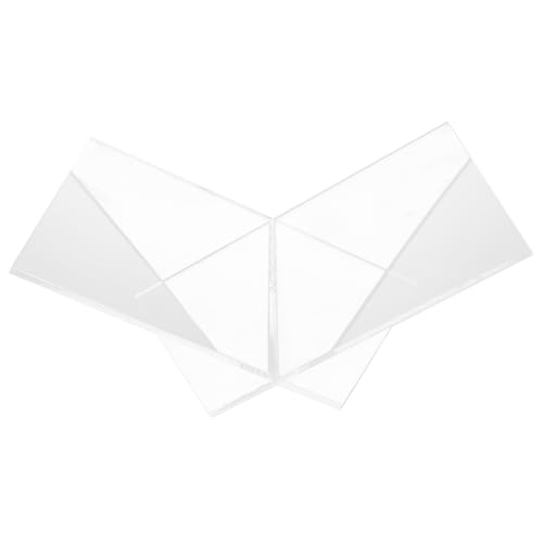 CIYODO Modern Acrylic Bookshelf Stand x Shape Recipe Book Holder for Kitchen Kitchen Counter Decor St