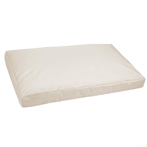 Funda impermeable Oxford 210D para cama de perro, protector de colchón para mascotas a prueba de polvo, reemplazo con diseño fácil de limpiar para múltiples tamaños en beige (92 x 59 x 10 cm)