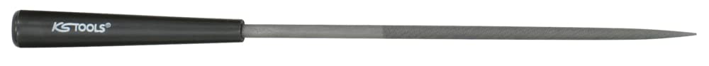 KS Tools Needle Half Round File 5mm 90mm Long with Plastic Handle