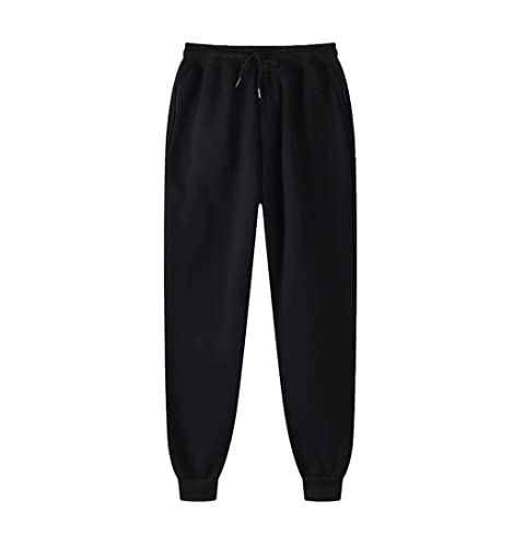 Pantalon de survêtement long noir unisexe taille 34-37