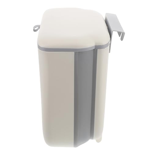 Caneca plegable de plástico con tapa para colgar