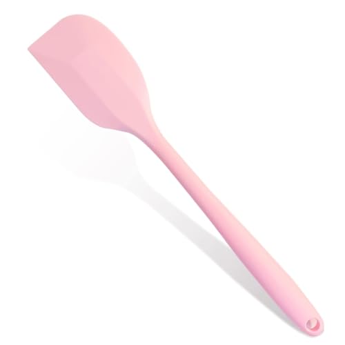 OUDQFCJ 1 Pezzo Spatola in Silicone da Cucina Antiaderente, Resistente al Calore, Flessibile con Nucleo in Metallo, Raschietto per Alimenti per Mescolare e Amalgamare