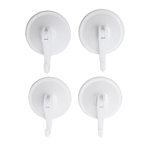Lot de 4 crochets à ventouse pour salle de bain, cuisine