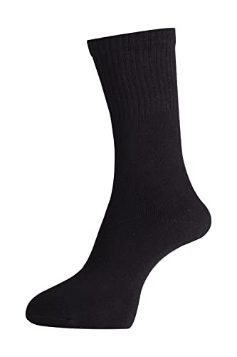 Image of RC. ROYAL CLASS Men's Calf Length Cotton Terry Towel Cushion Solid-Plain Socks (Pack of 3 Pairs)