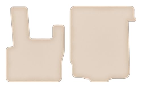 Tapis de sol DAF XF105 camion 2006 moquette velours beige accessoires avant 2 pièces