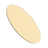 HEALEEP Bandejas Decorativas Redondas Doradas de Acrílico 15 Cm de Diámetro y 1,5 Mm de Grosor, Set de 4 Unidades para Decoración de Bodas, Exhibidor de Joyería y Centros de Mesa