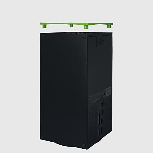Dust Filter Cover for Xbox series X DOBEWINGDELOU ABS Plastic Bracket and 4 PVC Meshes Set Dustproof Filter Cover Protector Green