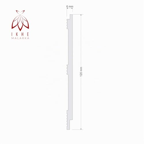 Miniatura 7 de Boiserie - Paneles De Pared De 6 M De Estilo Rústico, Revestimiento De Pared De Poliestireno Duro Ps , Color Blanco, Fácil Montaje Con Pegamento, Ideal Para Revestimiento Inglés De Paredes