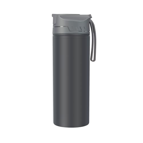 mountop Water Filter Bottle – 650ml Filtered Water Bottle with Activated Carbon & Hollow Fiber Membrane, BPA-Free, Portable on-the-go Bottles Ideal for Hiking, Camping, Travel & Emergency Use