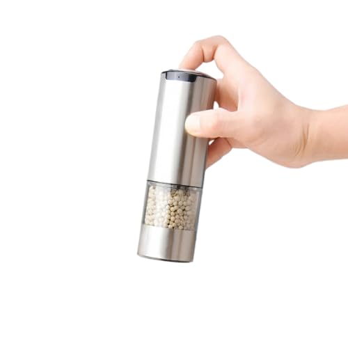 電動ミル ペッパーミル USB充電式 手元ライト付き ソルト&ペッパー ペッパー 電動ミル ソルトミル 岩塩 胡椒 キッチン家電 調味料入れ 家庭用 調理器 調理用 アウトドア キャンプ キッチン用品 pepper mill (単品1本)