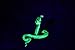 Cobra Uranium Glass UV Sculpture Collectible Figurine Glass Unique gift
