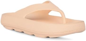 Liberty A-HA Beige Raised-Platform Home Thongs for Women