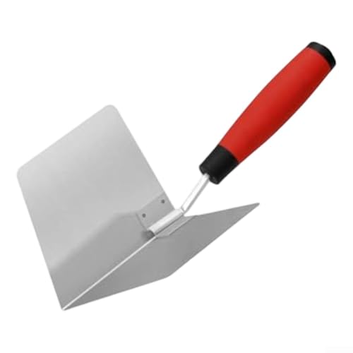 Stainless Steel Corner Trowel Tool For Interior And Exterior Wall Plastering Drywall Concrete Cement Plaster And Diatom Mud Application Efficient Corner Finishing(A)