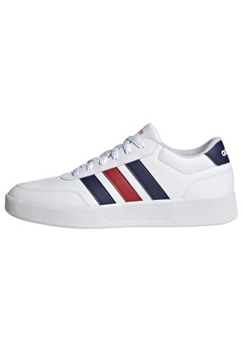 adidas Herren Breaknet 3.0 Shoes FTWR White/Dark Blue/Better Scarlet 45 1/3 EU