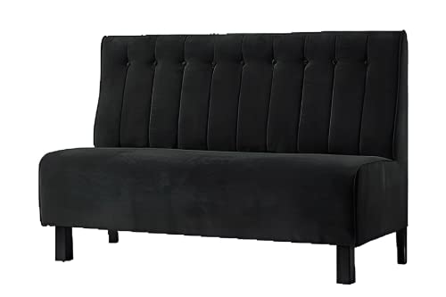 Banquette Evine B 108, en Simili Cuir, mobilier de Restaurant, Bar, bistrot, Banquette Restaurant, Banquette Bar, Banquette bistrot, Banquette hôtel etc. |Quantité Minimum achat 5 pièces… (Noir)