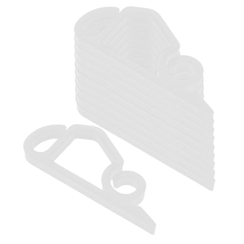 VANZACK 120pcs Outdoor Light Hanger Hooks for Easy Installation Plastic Garden Clips for Christmas Halloween Decorations User Friendly Setup for String Lights Lanterns