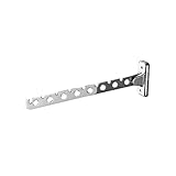 GREENADSCAPE Perchas Plegables de Acero Inoxidable Perchas de Montaje en Pared Perchas Antideslizantes para Secar Ropa Que Ahorran Espacio Giratorias Fáciles de Encontrar Plateadas