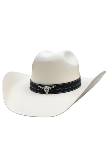 La Mejor Selección de Sombreros cowboy para Hombre favoritos de las personas. 42 FABELLINO Sombrero Vaquero Texana Chihuahua Lona Fresco Impermeable Hombre Mujer Ligero 240 (MX/US, Alfa, Mediano, M, Beige/Negro)