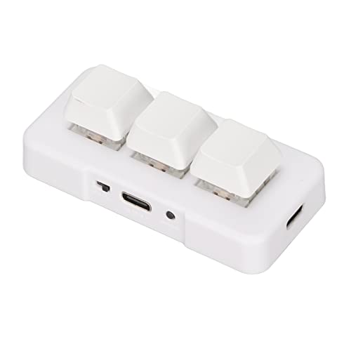 Clavier programmable mécanique RVB Domary mini macropad USB blanc