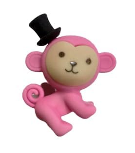 Image of AK Store (Pack of 4) 3D Cute Cartoon Shape Rubber Pencil Erasers, School Stationery for Kids, Boys Girls, Birthday Return Gifts (Baby Monkey)