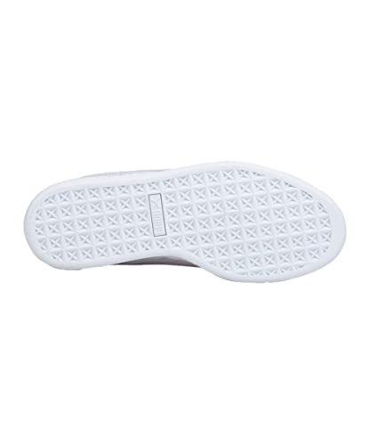 Image of PUMA Basket Classic XXI Casual Shoes, Puma White Lavender Fog, 8 Men